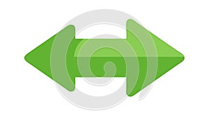 Double-Ended Arrow Directional Flow and Exchange Icon, vector design Generative AI