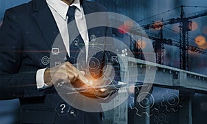 Digital transformation concept and business construction