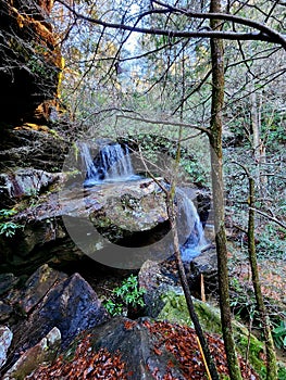 Double Falls Hidden Passage Loop Trail Pickett State Park Waterfall