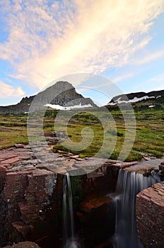 Double Falls, Logan Pass, Glacier National Park photo