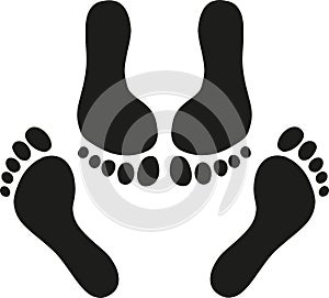 Double feet vector