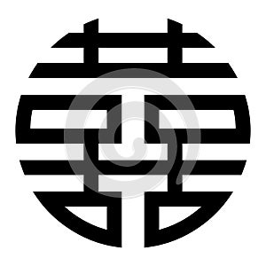 Double happiness Chinese symbol