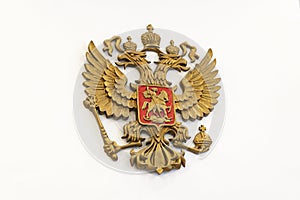 Double-headed eagle. Emblem of the Russian Federation. National symbol of Russia