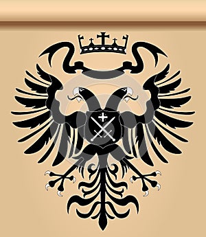 Double-headed heraldic eagle