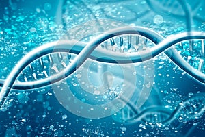 Double Helix DNA Chain brilliant. Concept of science, medicine and research