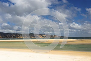 Double Island Point and the coloured sands of Rainbow Beach