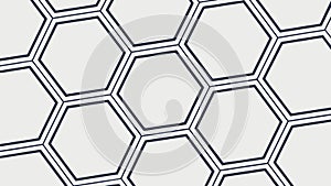 Double Line Hexagonal Geometric Pattern, vector design Generative AI
