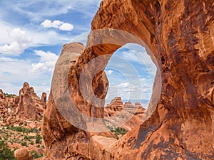 Double O Arch, Arches National Park, Utah, USA photo