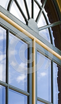 Double-paned Windows with Cloud Reflections