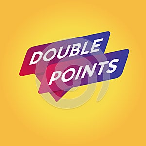 Double points tag sign.