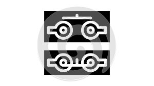 double pole single throw switch glyph icon animation