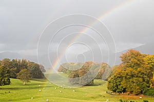 Double rainbow by Lake Windermere