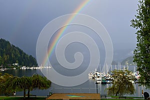 Double Rainbow Over Deep Cove, North Vancouver