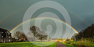 A double rainbow over Helmond Brouwhuis