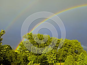 Double rainbow over Lockerbie