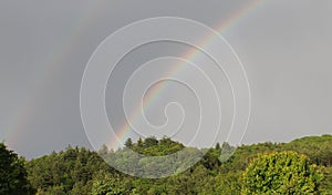 Double Rainbow Over the Mountain