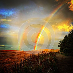 Double rainbow scotland