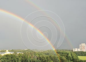 Double rainbow in Vronezh city
