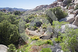 Double ring water trough barker dam