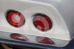 Double round tail lights