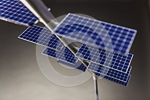 Double series of solar panels