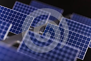 Double series of solar panels