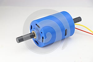 Double shaft or a dual shaft dc motor made using 3d printer and pla filament