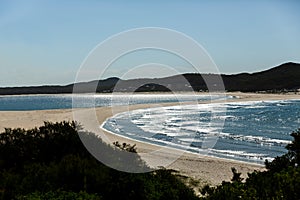 Double sided beach Nelson bay