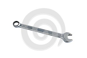 Double sided combination wrench isolated.