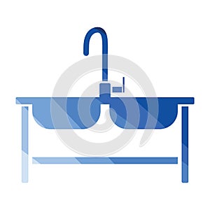 Double sink icon
