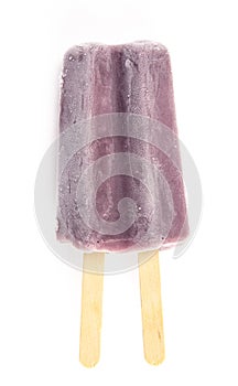 Double Stick Popsicle Isolated on a White Background