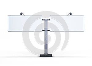 Double street billboard.