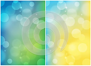 Double summer colours abstract background