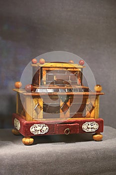 Double-tier casket at the Amber Museum, Kaliningrad city, Russia