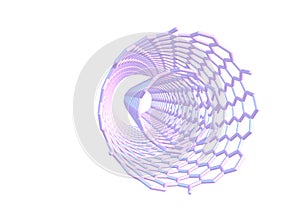 Double-walled carbon nanotube (DWNT) on white