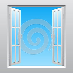 Double window into sky