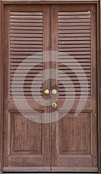 Double Wooden Doors