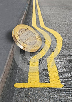 double yellow lines gold coin financial finances route road yellow restrictions parking laws
