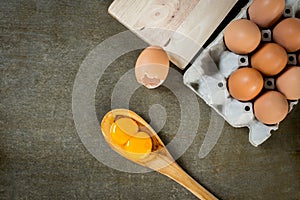 Double yolk egg. photo