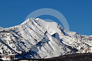 Doubletop Mountain Peak in the Gros Ventre Range in the Central Rocky Mountains in Wyoming