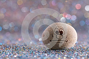 The doubt stone emoji photo