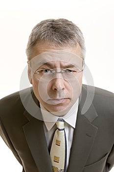 Doubting Thomas businessman portrait