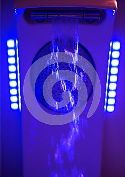 Douche shower cabin neon lighting