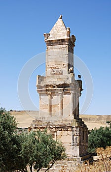 Punic-Libyan Mausoleum, Dougga, near TÃÂ©boursouk, Tunisia photo