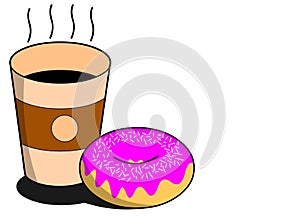 Doughnut with Coffee