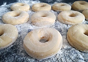 Doughnut dough photo