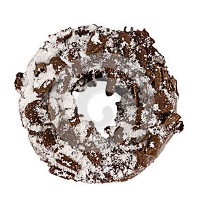 Doughnut with sprinkles isolated