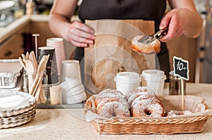 Doughnut Store Counter