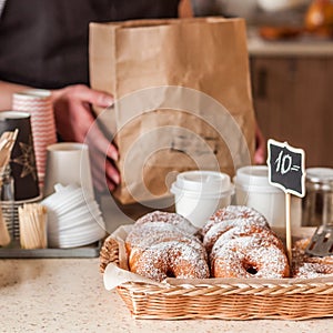 Doughnut Store Counter