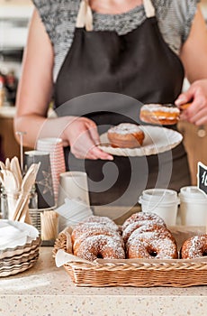 Doughnut Store Counter